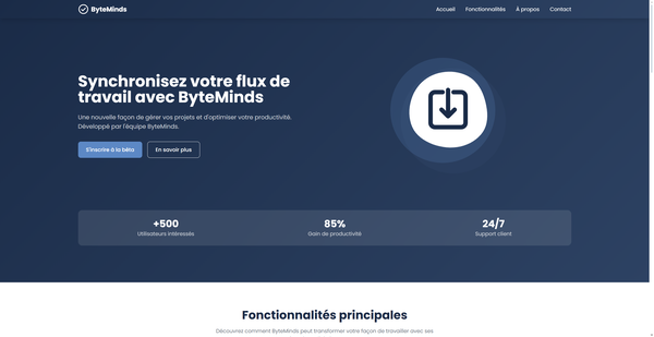 Logiciel professionnel sur mesure par ByteMinds, développement web expert